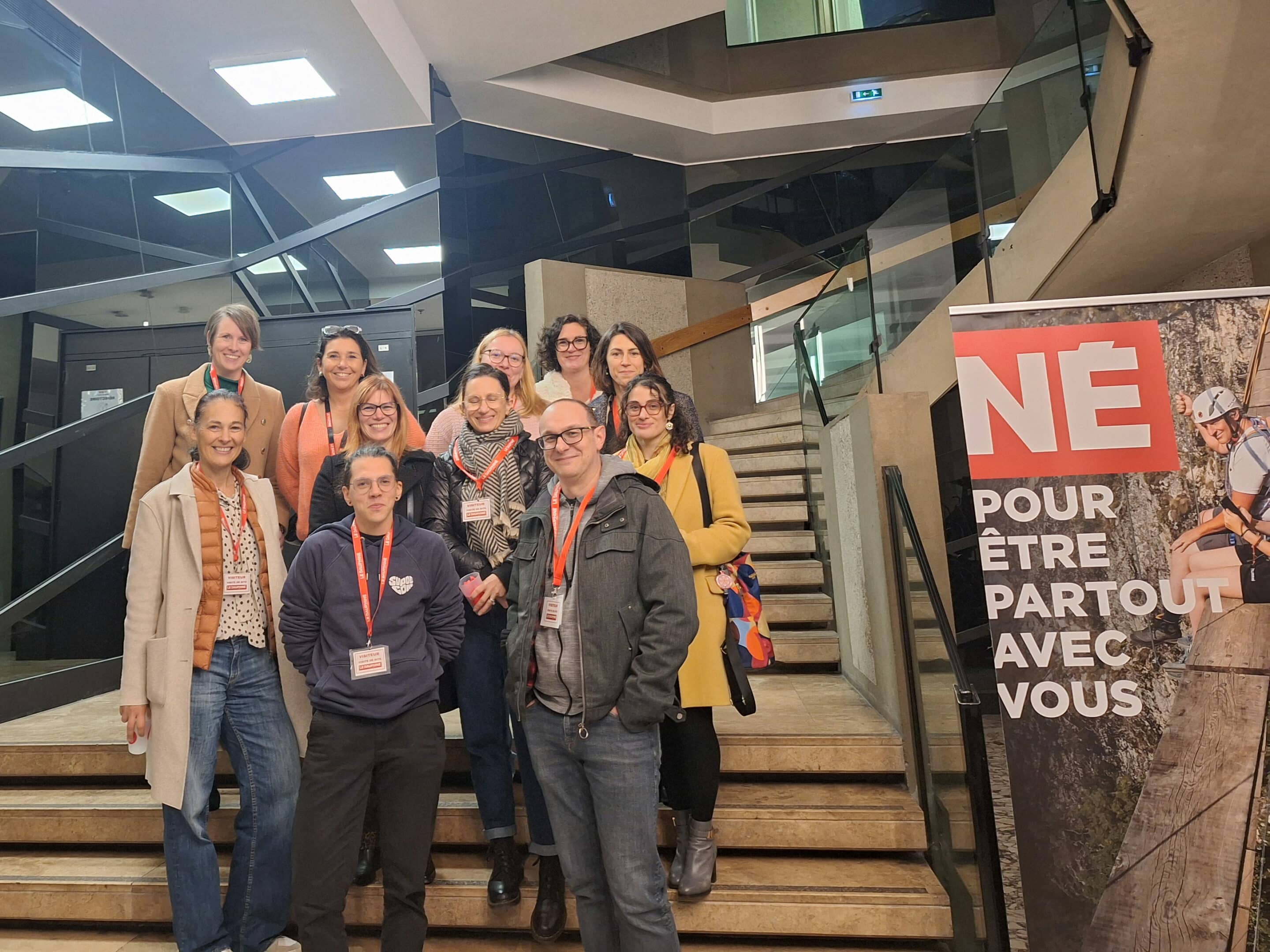 Une délégation de Com2Grenoble en visite au Dauphiné Libéré