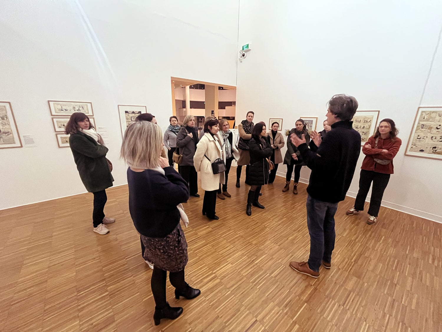 Les adhérents de Com2Grenoble découvre l'expo "Épopée graphique" au Musée de Grenoble.